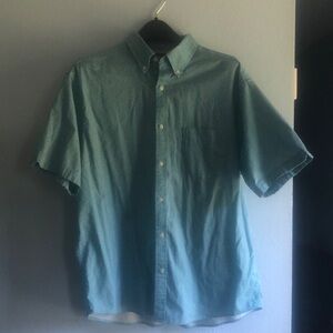 Roundtree & Yorke Blue Casual Button Down Shirt
